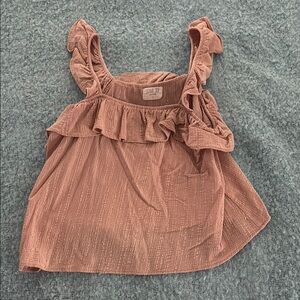 Sienna Sky Ruffled Blouse in Dusty Rose